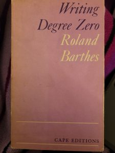 Writing Degree Zero